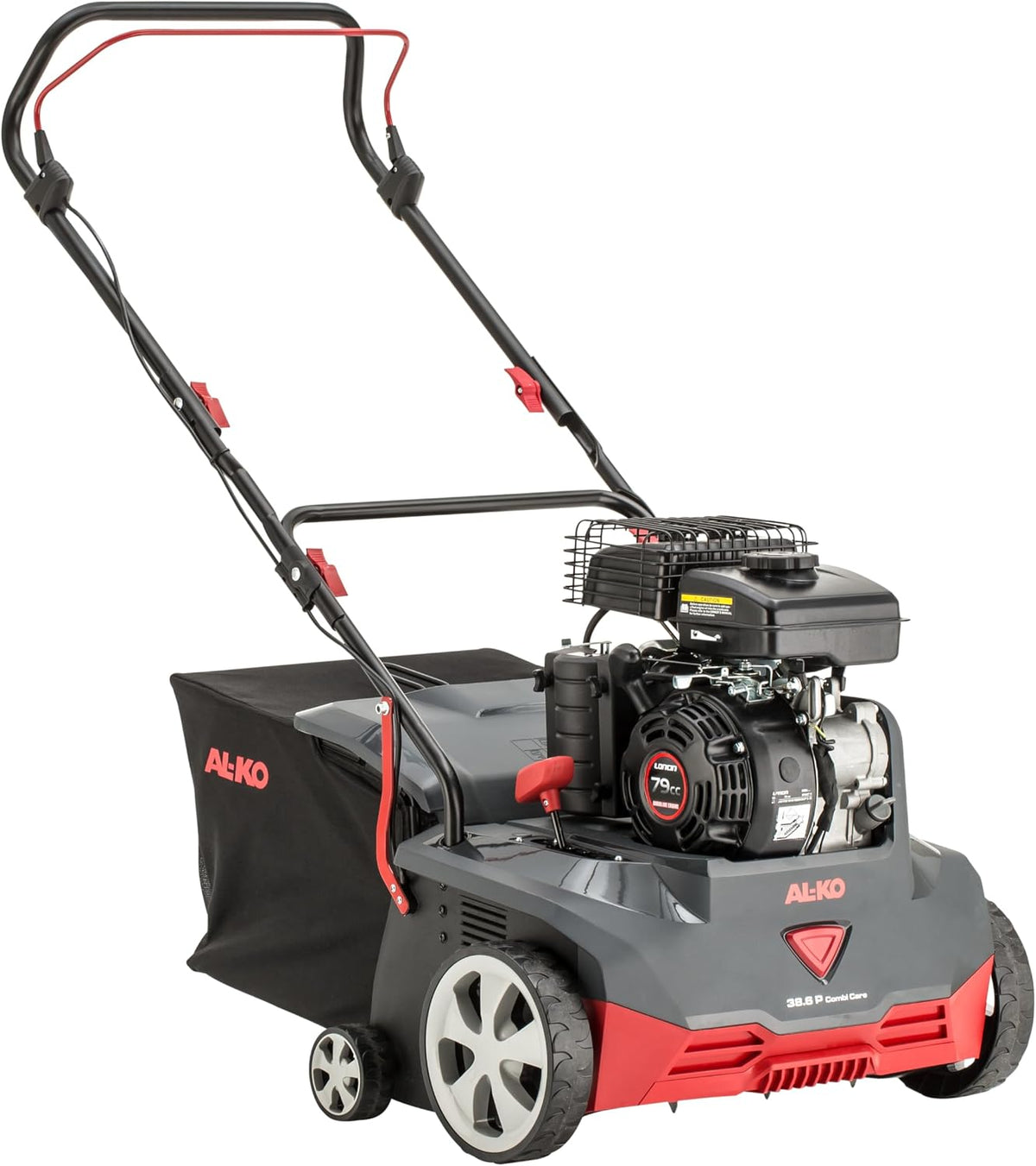 AL-KO Vertikutierer, 1.4 kW, 1200 m, 38 cm, Schwarz/Grau/Rot, Benzin- 38.6 P Combi Care, Motorleistung, Arbeitsbreite Vertikutieren und Lüften