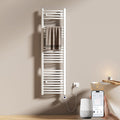 EMKE Heizkörper, 500 W, Weiß, WiFi Bad Elektrisch 1400x400 mm - Gebogen Handtuch, Elektrischer Handtuchwärmer Handtuchtrockner Handtuch Bad