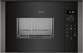 Neff Mikrowelle, Schwarz/Edelstahl, HLAGD53G0, N 50, Einbau- mit Grill, Automatikprogramme, Easy Clean Selbstreinigung