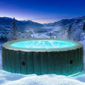BRAST Aufblasbare Pools, 224 cm, schwarz/blau, Whirlpool aufblasbar MSpa, 4-8 Personen, viele Modelle rund und eckig
