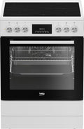 Beko Backofen, 60 cm, 72 l, Weiß, FBM67320WS freistehend Herd, Volumen, Dampfreinigung SteamShine, 8 Heizarten