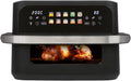Profi Cook Heissluftfritteuse, 2400 W, 10 L, Schwarz/Silber, ® XXL Heißluftfritteuse, Öl und Fettfrei, buntes Touch-Display