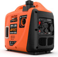 AIVOLT Powerstation, 47*44,5*29,2 cm., 230 V, 12 V, Orange/Schwarz, Inverter Stromerzeuger 1400 Watt Stromgenerator