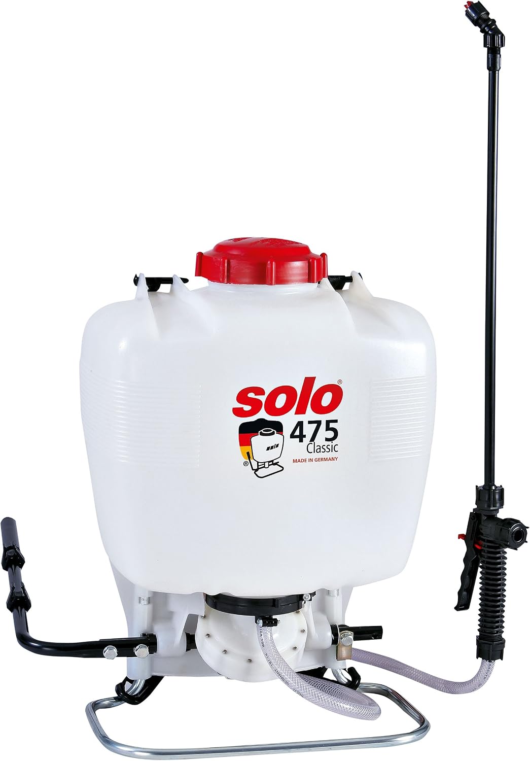 Solo Sprinkler, 36 x 22 x 51 cm, 15 Liter, Weiß/Rot/Schwarz, Classic Rückenspritze, 47521, Weiß