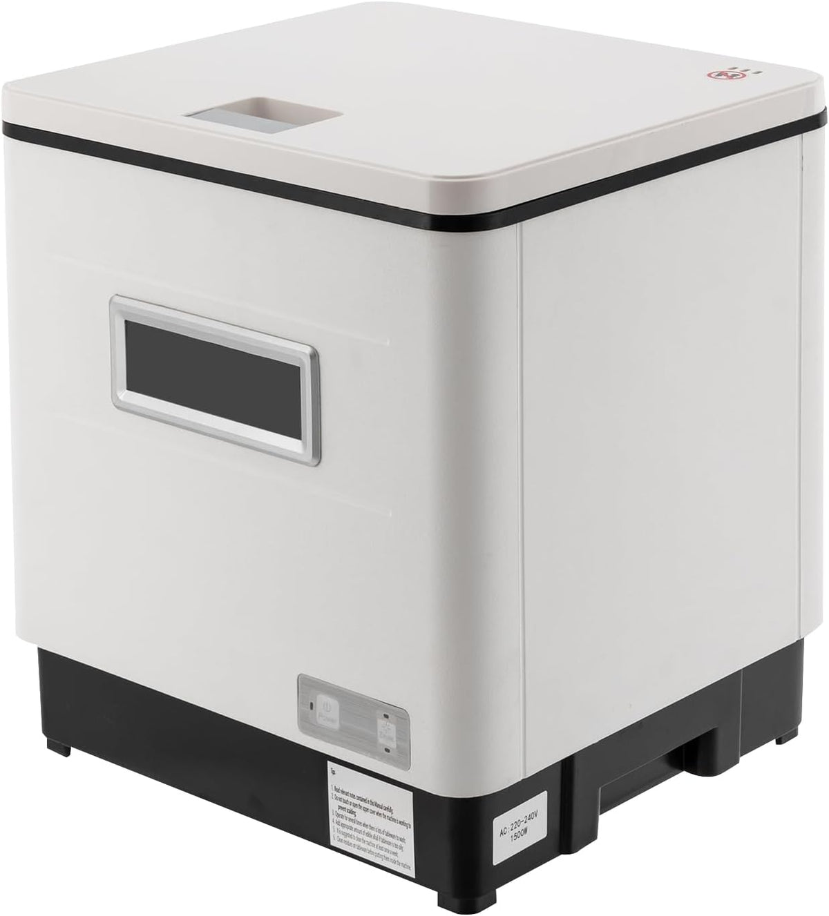 Edelstahl Tischgeschirrspüler, ca. 55 dB (in 5 m Entfernung), 800 W, 800 W, 240 V, lebensmittelechtes PP, Edelstahl 201, Silber