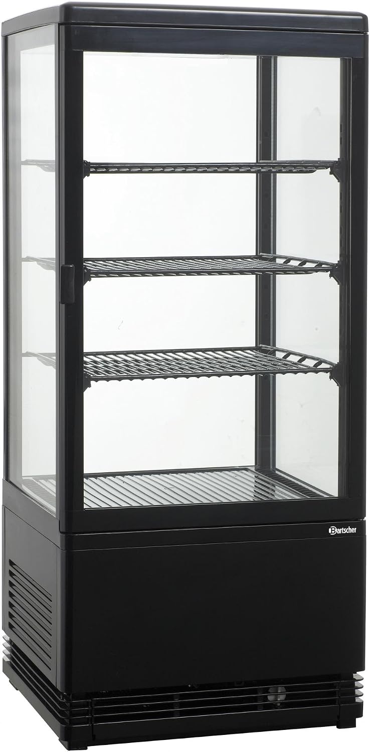 Wohnzimmerschrank Bartscher, 78 Liter, 78 L, Schwarz, Mini Kühlvitrine -700177G