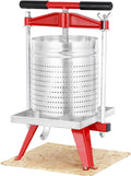 Mosakar Saft- & Zitruspressen, 15 L, Rot/Silber, 4 Gallonen / Fruchtpresse Alle Saftkontaktteile sind AISI