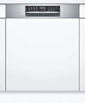 Bosch Geschirrspüler, 60 cm, Weiß/Edelstahl, SMI6ZCS49E Serie 6 Smarter integriert, breit, Besteckschublade, Made in Germany