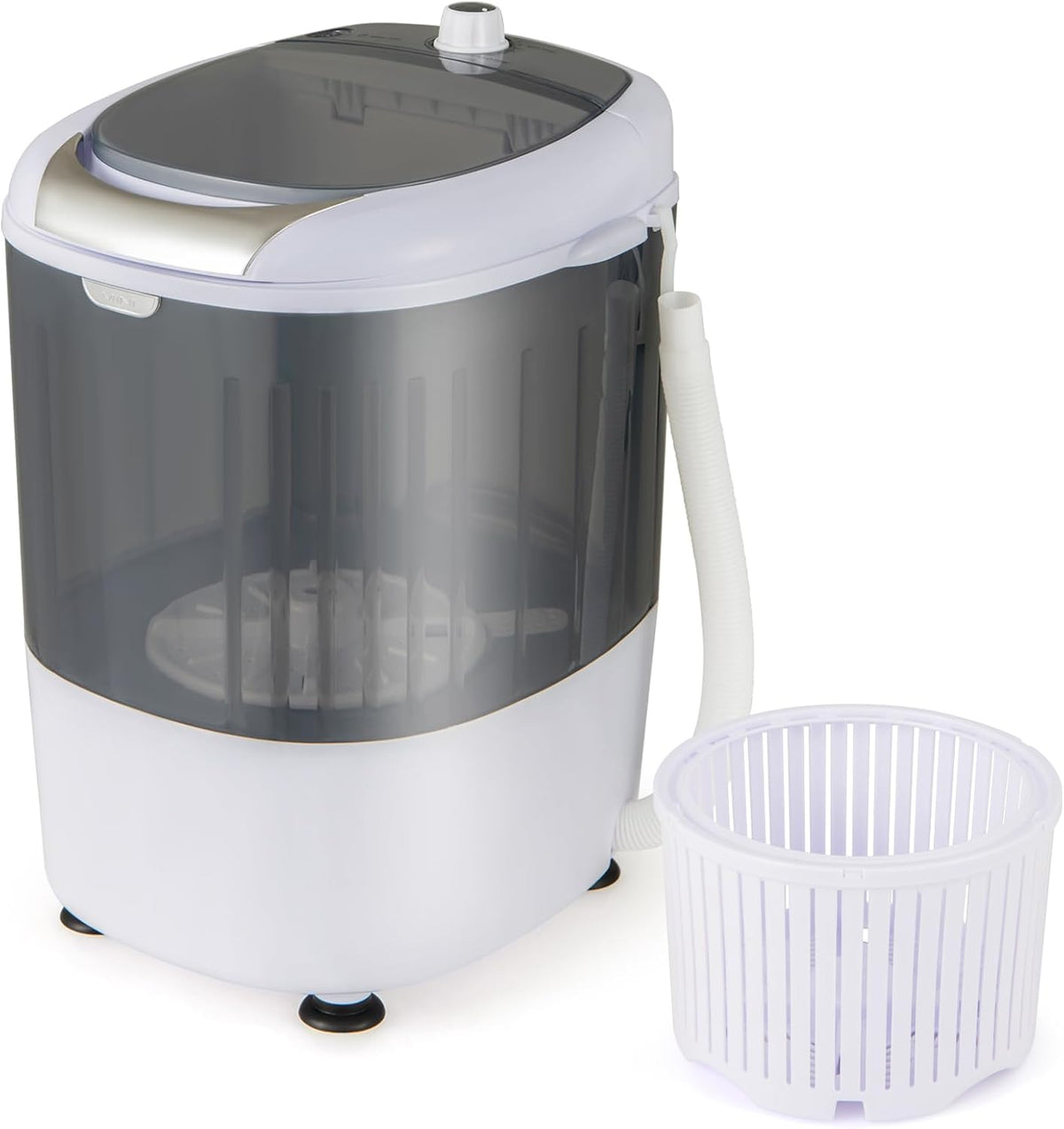 MEDIMALL Waschmaschine, 1,8 kg, 2,7 kg, Weiß, GX24977-PE Minit und Drehverbindung, halbautomatisch, kompakt, für Waschküche