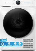 Midea Wärmepumpentrockner, 8 kg, Schwarz, Energieklasse C Fernsteuerung MD20EH80WB-A3