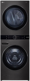 LG Waschtrockner, 17 kg, 16 kg, Schwarz, / 1100 U/min - WT1716BBF