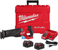 Milwaukee Säbelsägen, Rot/Schwarz, M18 Kraftstoff-Säge-Säge, mit einem Schlüssel, 2 Batterien