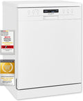 Exquisit Geschirrspüler, 60 cm, Weiß, GSP9414-030D weiss, Spülmaschine freistehend und unterbaufähig, Standgerät