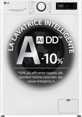 LG Waschmaschine, 10 kg, Weiß, AI DD F4R3010NSWW Klasse A -10%, Frontlader Serie R3, 1400 Umdrehungen, AIWash, Dampfreinigung