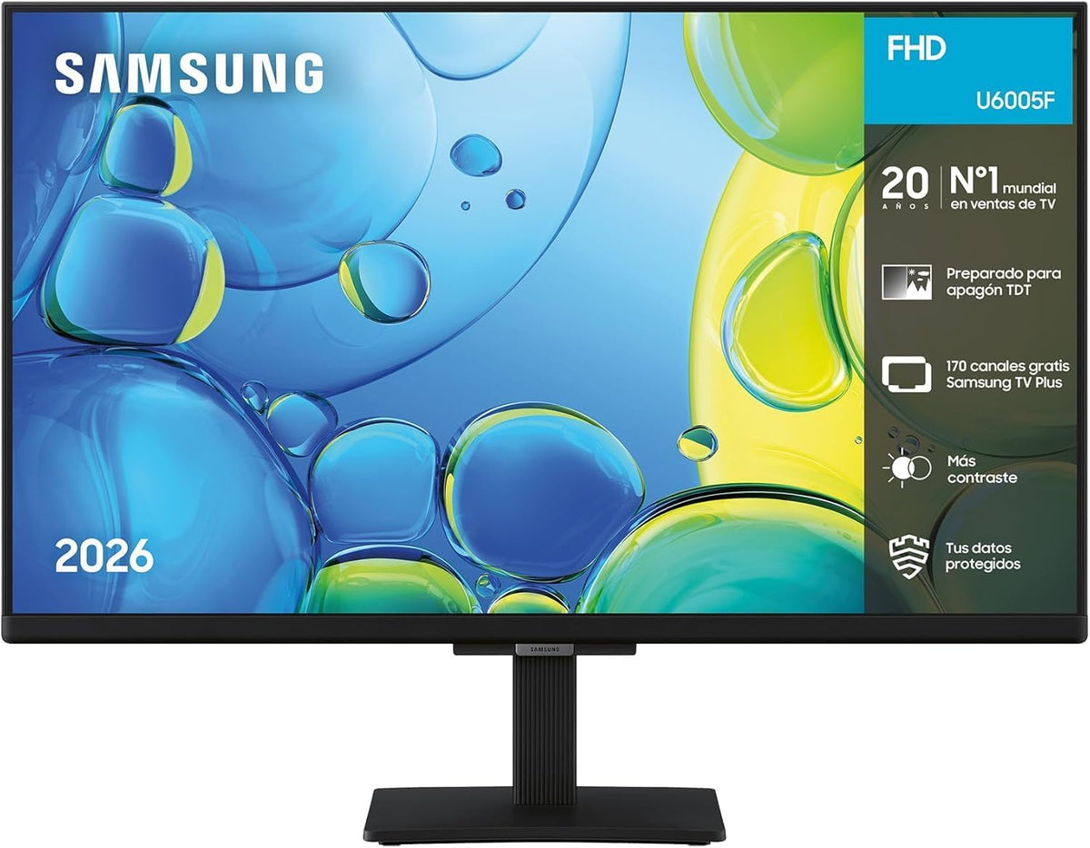 Samsung Fernseher, Schwarz, Smart TV, Full HD TV F6005 Smart TV Plus, OTS Lite, HDR Knox Security, kann UHD 4K Inhalte streamen