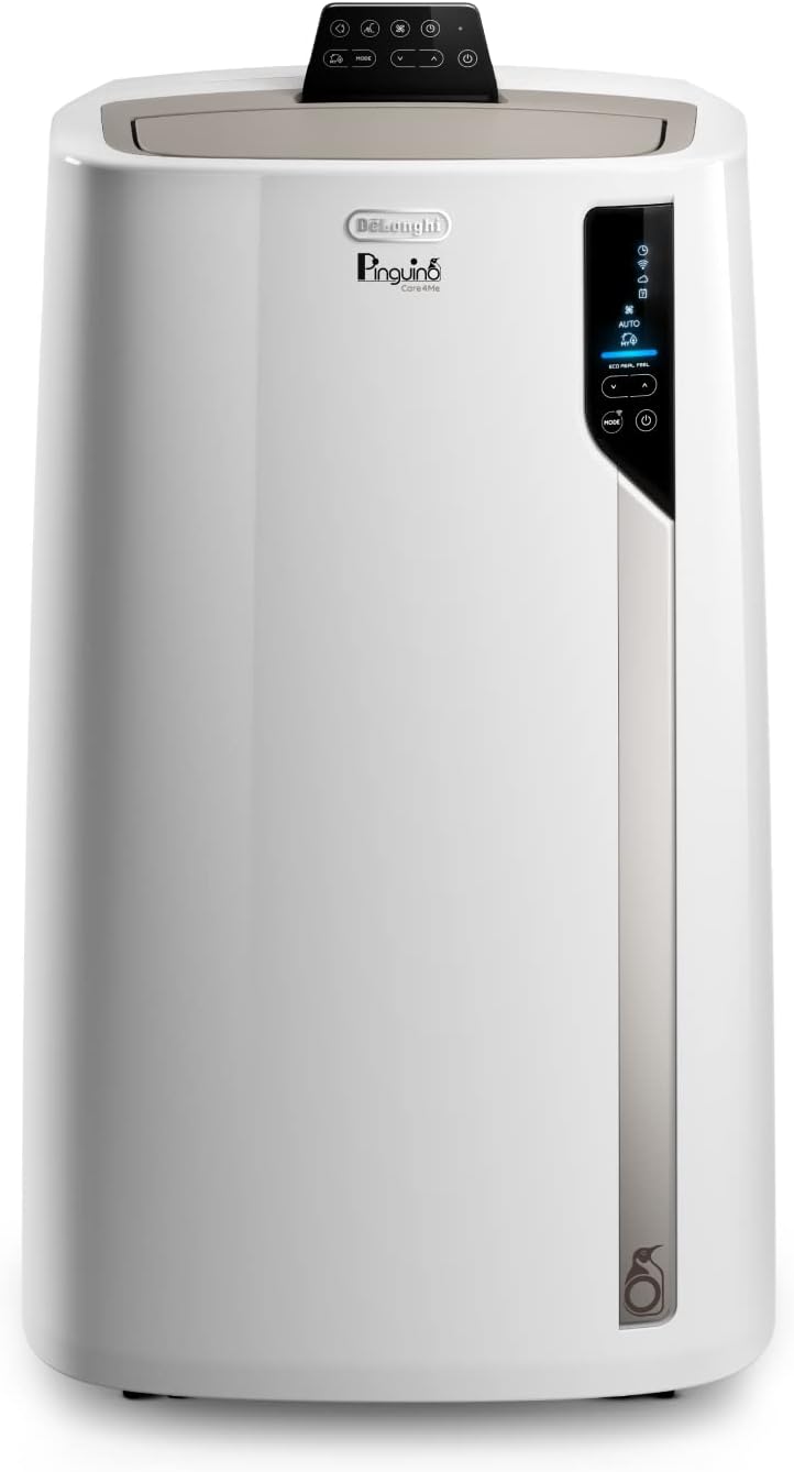 De'Longhi Klimaanlage, 2,9 kW, 110 m, 63 dB, Weiß, Pinguino PAC EL112 CST WiFi, Mobile mit MyEcoRealFeel-Technologie für Räume bis zu ³