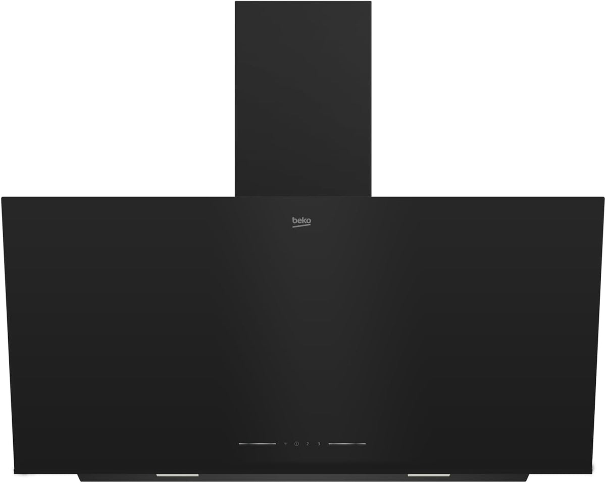 Beko Dunstabzugshaube, 90 cm, Schwarz, BHCA92442BBH Wandhaube