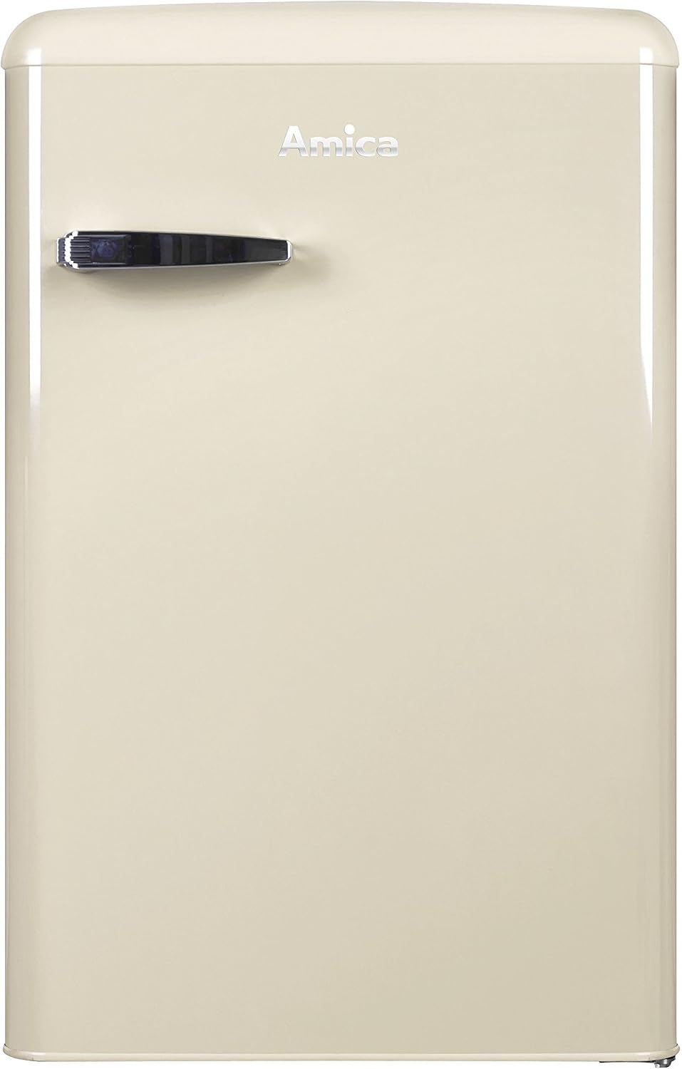 Amica Kühlschrank, 88 cm, 55 cm, 62 cm, Beige, KS 15615 B Retro mit Gefrierfach / Coffee Cream / (H) x