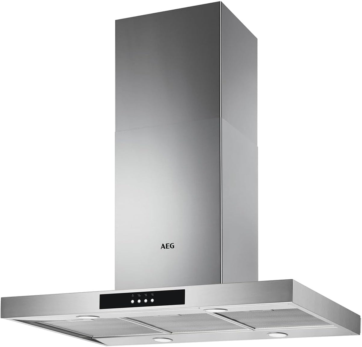 AEG Dunstabzugshaube, 90 cm, Silber, DIB3951M Inselhaube Edelstahl