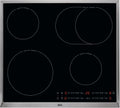 AEG Kochfeld, 57,6 cm, Silber, HK654850XB Elektro/Glaskeramik/Ceran / /Rapid Power