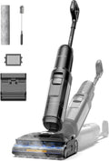 Tineco Nass- & Trockensauger, Schwarz, FLOOR ONE S7 Stretch Steam Nass Trockensauger 160 °C, 80 Min Laufzeit, DualBlock Anti-Tangle