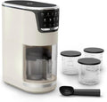 Tefal Eismaschine, Weiß/Schwarz, Dolci, Softeis, Gelato & Sorbet auf Knopfdruck, 10 Programme & 1-Step-Perfector