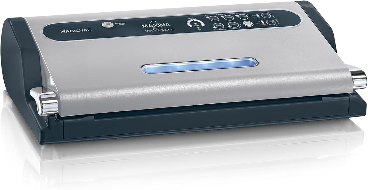 Magic vac Folienschweißgeräte, Silber/Schwarz, Maxima 2, Multifunktionale Lebensmittel-Vakuummaschine für, Professionelles Versiegeln
