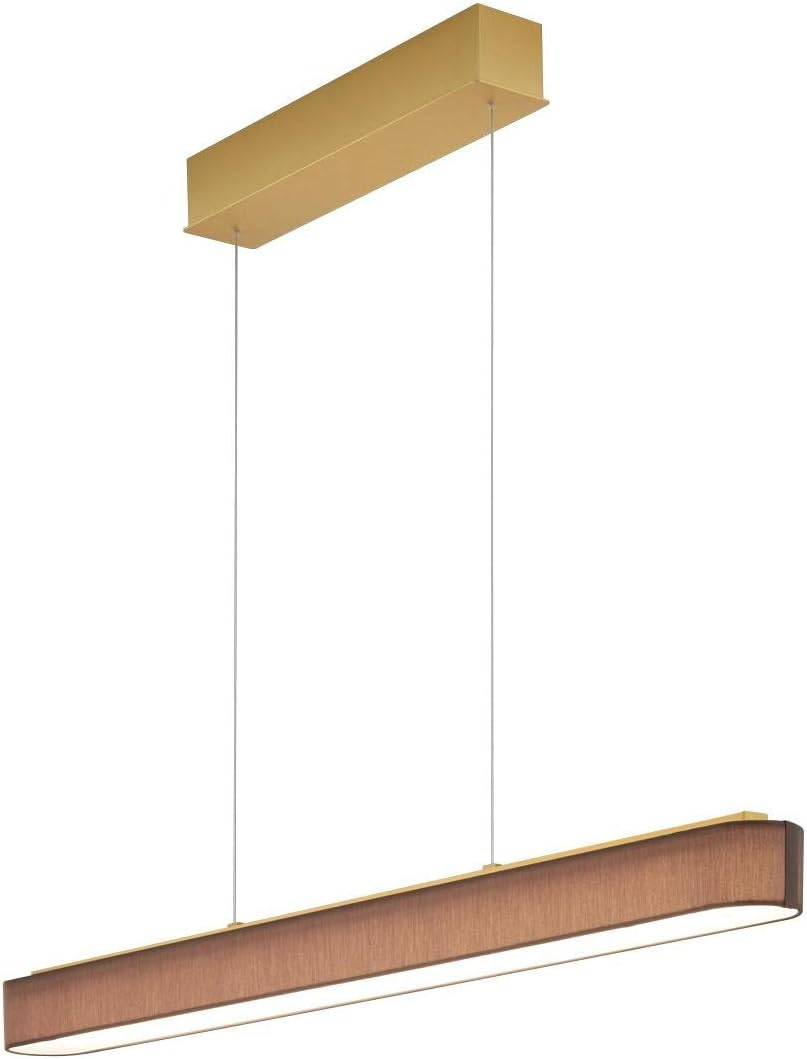 Helestra Hänge- & Pendelleuchten, 101,5 cm, Messing/Mokka, Bora Pendelleuchte Messing LED, Mokka, ohne Casambi