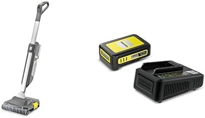 Karcher Dampfreiniger, 18 V, Grau/Schwarz/Gelb, Kärcher BR 30/1 C Bp Professioneller und kabelloser, geeignet für Kleingewerbe