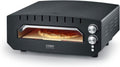 Caso Pizzaofen, 33x33 cm, Schwarz, PizzaChef 400° - Pizza Ofen, für Pizza, Pinsa, Flammkuchen, 400°C heißer Steinofen