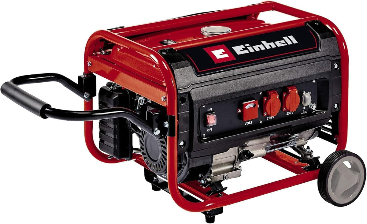 Einhell Powerstation, 3100 W, 2600 W, 230 V, 15 L, Rot/Schwarz, Stromerzeuger (Benzin) TC-PG 35/E5 ( Maximalleistung
