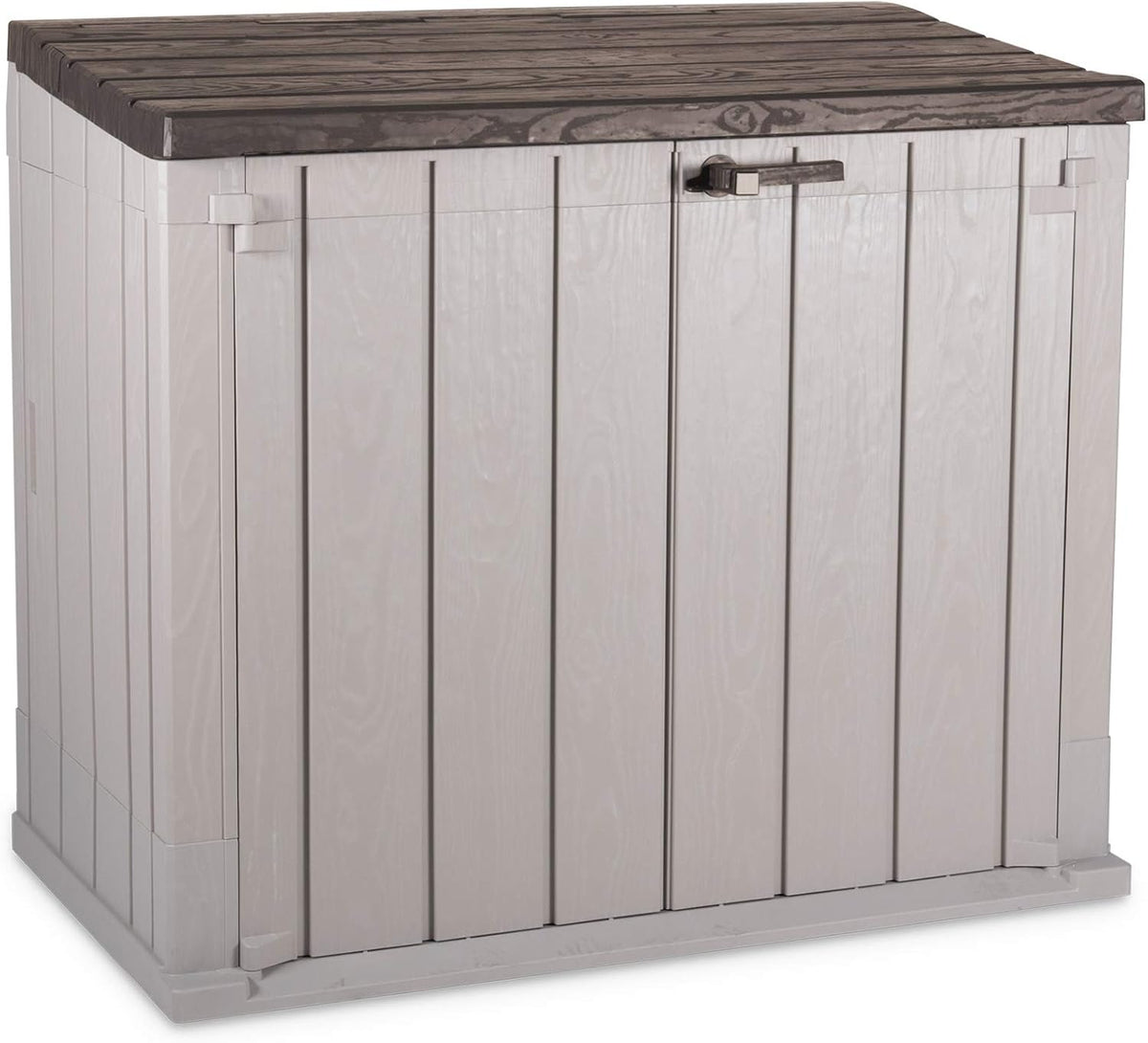 Gerätehaus TOOMAX, 842 Liter - Maße: 129,5 x 74,5 cm - Höhe: 111 cm, 129,5 x 74,5 x 111 cm, Taupe/Braun