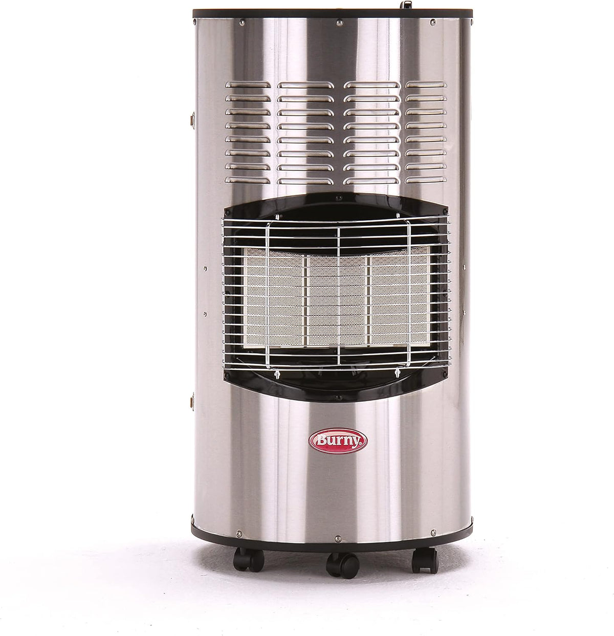 Burny Heizstrahler, 4,2 kW, 11 kg, Silber/Schwarz, Sahara Inox Pro Gasheizofen - Edelstahl - Heizleistung