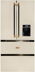 Kaiser Side-by-Side-Kühlschrank, 83.6 cm, 183 cm, 506 L, Silber, KS 80425 ElfEm, 83 cm breit, hoch, breit, Retro Kühlschrank
