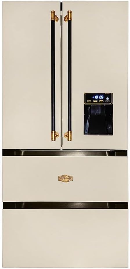 Kaiser Side-by-Side-Kühlschrank, 83.6 cm, 183 cm, 506 L, Silber, KS 80425 ElfEm, 83 cm breit, hoch, breit, Retro Kühlschrank