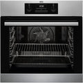 AEG Backofen, Silber/Schwarz, BEB331010M Einbau- / Serie 6000 mit Ringheißluft