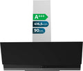 Cecotec Dunstabzugshaube, 416,5 m, 90 cm, Schwarz/Grau, Dekorative Bolero Flux, Energieklasse A+++
