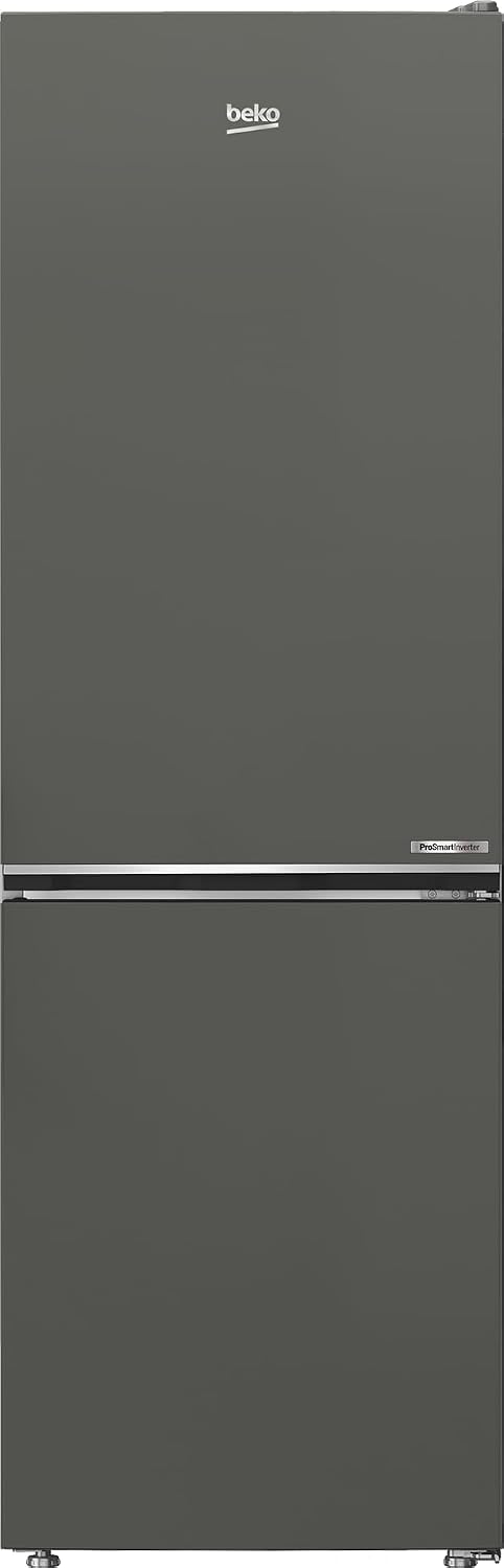 Beko Kühlschrank, 316 Liter, 186,5 cm, 210 l, 106 l, Grau, Kühl- Gefrierkombination B7RCNE367HG, Nutzinhalt, hoch