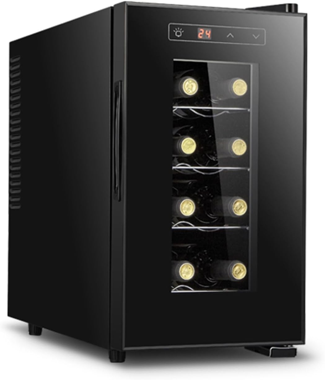 Weinkühler Weinkühlschrank, 70 W, Grau, für 8 Flaschen, 18 °C, thermostatischer, unabhängiger kompakter Mini