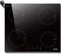 Karinear Kochfeld, 60 cm, 3500 W, 240 V, Schwarz, Induktions 4 Platten, Einbau Induktion mit Stecker, 9 Leistungsstufe