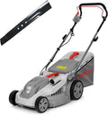 IKRA Rasenmäher, 1600 W, 75 mm, 38 cm, Grau/Rot/Schwarz, Elektro IERM 1638-1, Schnitthöhe 30-, Schnittbreite, inkl. Ersatzmesser