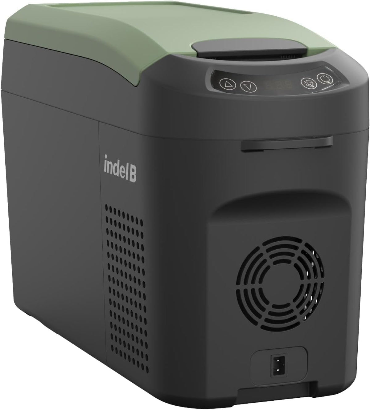 Indel B Kompressor, 15 L, 24 V, Schwarz/Grün, ITB15 tragbarer Kühl-/Gefrierkombination 12/