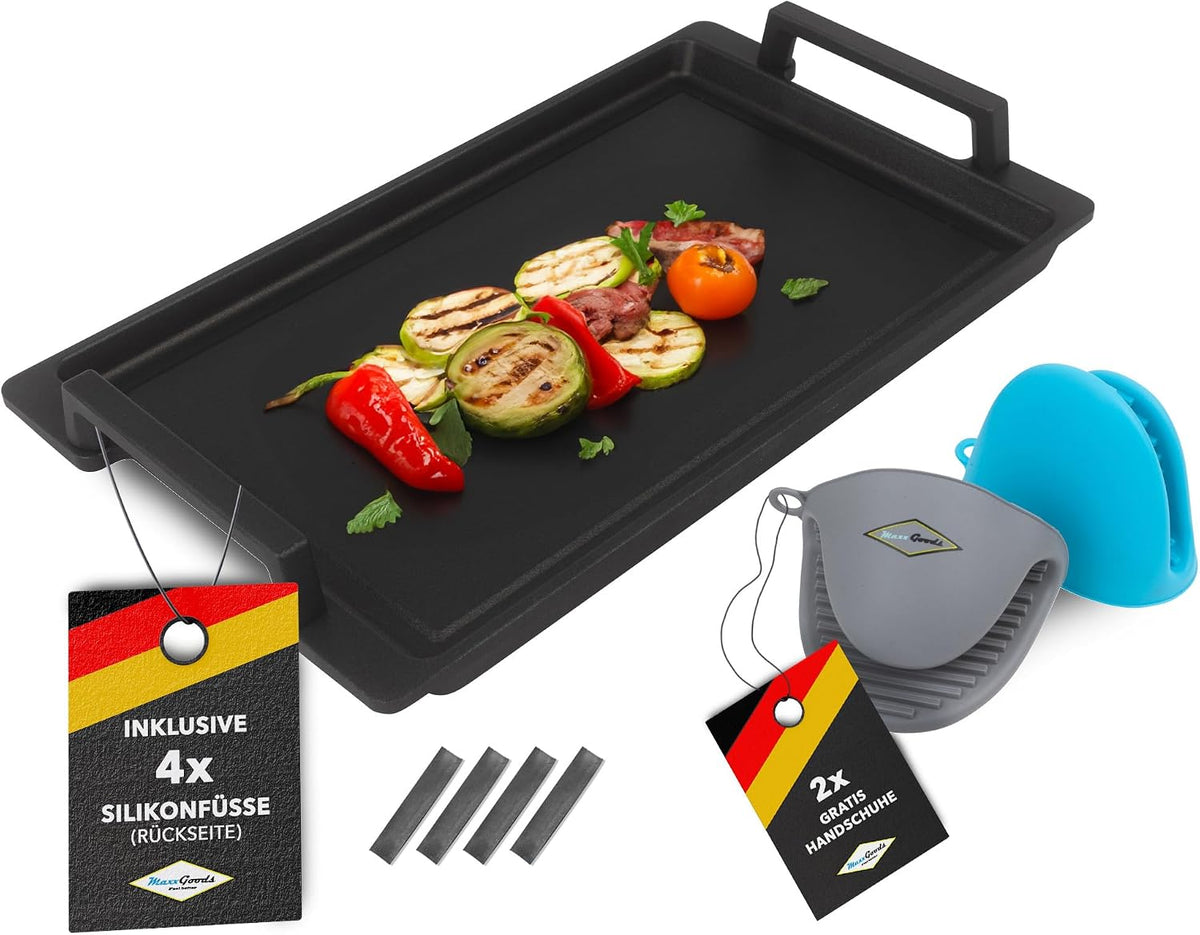 MaxxGoods Küche Haushalt & Wohnen,Küche Kochen & Backen,Kochen, 41x24x2,5 cm, Schwarz/Blau/Grau