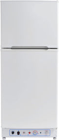 Smad Kühl-Gefrierkombination, 230 V, 175 L, Weiß, Gas Kühlschrank mit Gefrierfach, Gas/, für Ferienhaus Garage Wohnzimmer