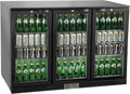 METRO Professional Mini-Kühlschrank, 135 x 53 x 86.5 cm, 308 L, Schwarz, Flaschenkühler GBC3003, Aluminium/Glas