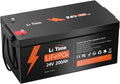 Litime Powerstation, 5120 Wh, 200 Ah, 24 V, Schwarz/Orange, Plus LiFePO4 Akku mit Low-Temp Protection, 200A BMS, bis Energie